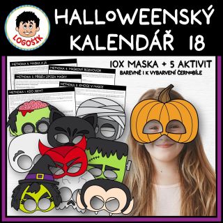HALLOWEENSKÝ KALENDÁŘ 18 - MASKY https://www.logosik.cz/halloweensky-kalendar/ Masky nemusí být jen karnevalovou...